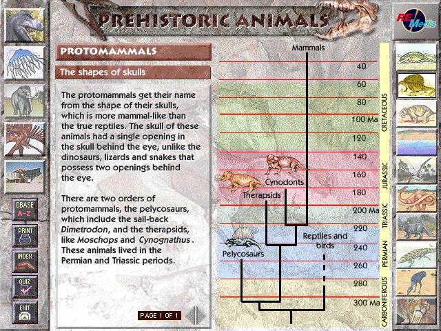 prehistoric animals games